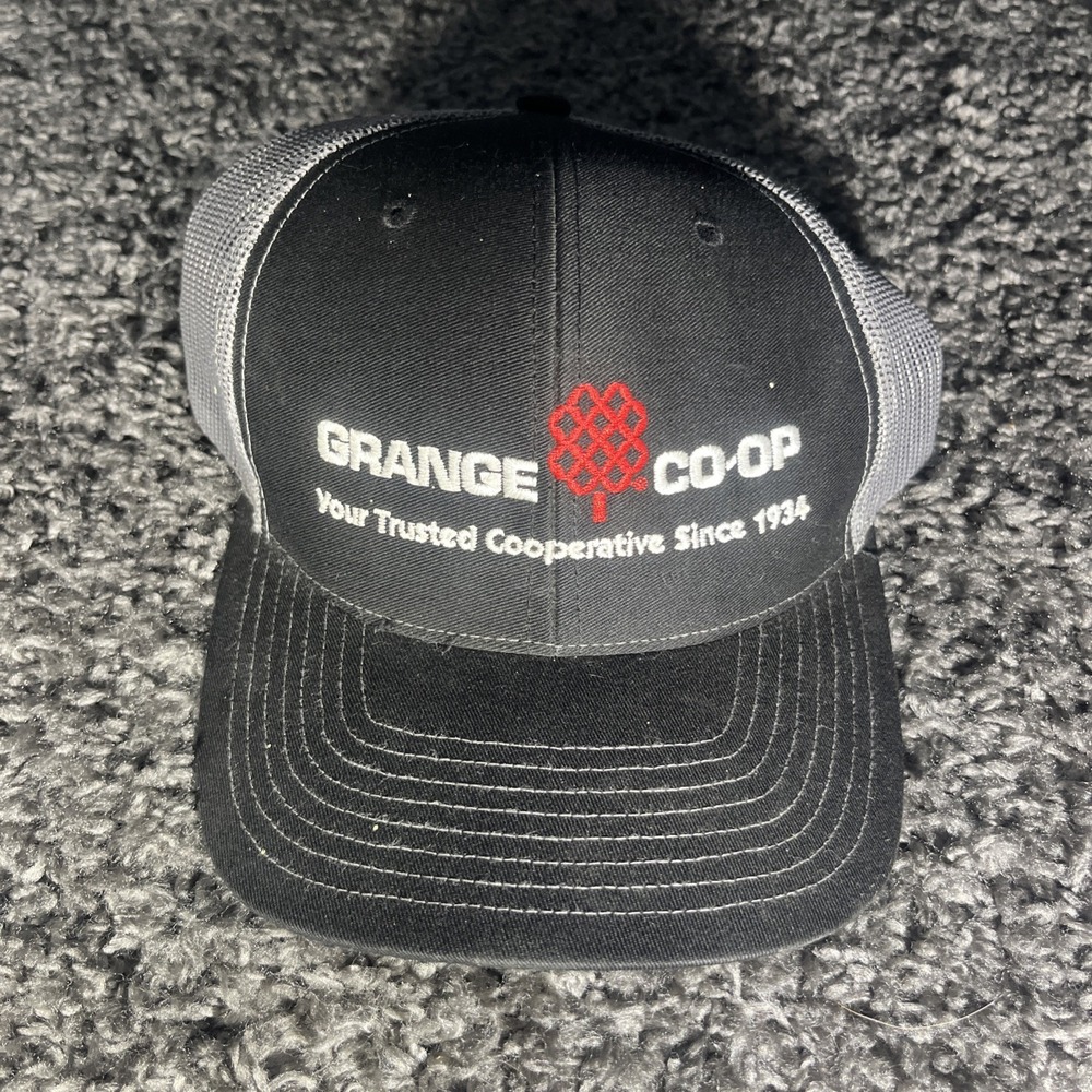 Grange Co-Op‎ Hat Black And Gray Snapback Trucker Hat